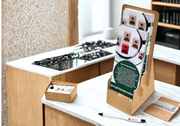 ECO Brown 2 TIER Cardboard DL (1/3 A4) Leaflet Holders